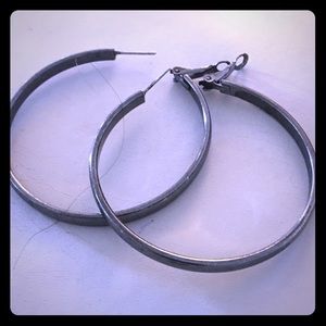 Large hoop earrings